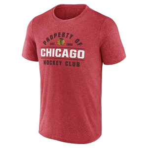 Chicago Blackhawks Fanatics Property Of T-Shirt Large Red