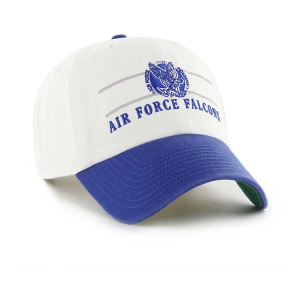 Air Force Falcons 47 Brand Double Header Cleanup Adjustable Hat One Size White/Royal