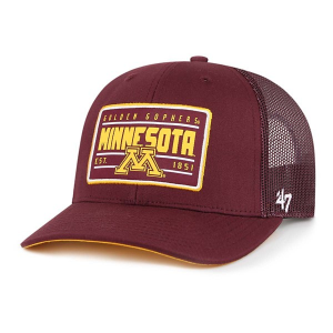 Minnesota Golden Gophers 47 Brand Hardline Trucker Adjustable Hat One Size Maroon