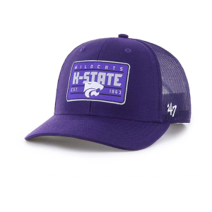 Kansas State Wildcats 47 Brand Hardline Trucker Adjustable Hat One Size Purple