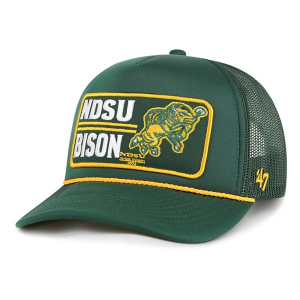North Dakota State Bison 47 Brand Patch FM Adjustable Hat One Size Dark Green