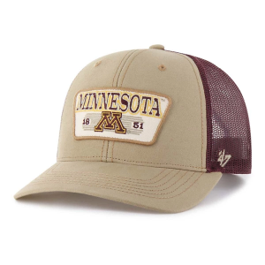Minnesota Golden Gophers 47 Brand Ridgewood Adjustable Hat One Size Khaki