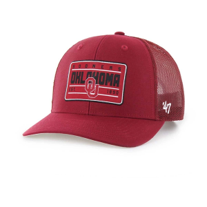 Oklahoma Sooners 47 Brand Hardline Trucker Adjustable Hat One Size Red