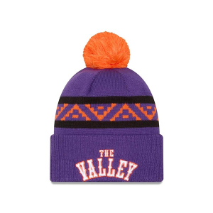 Phoenix Suns New Era 2024 City Edition Beanie One Size Purple