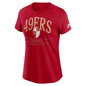 Women's San Francisco 49ers Nike Faithful T-Shirt XLarge Red
