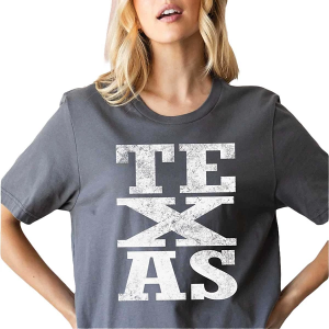 Women's Blume & Co Big Texas T-Shirt Small Charcoal