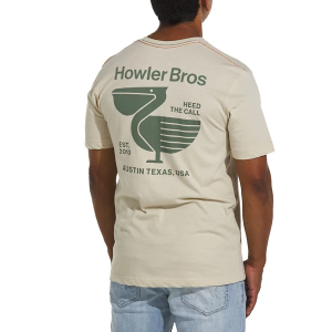 Men's Howler Brothers Pelican Postage T-Shirt 2XLarge Sand