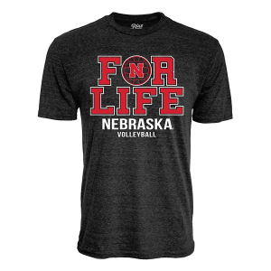 Nebraska Cornhuskers Blue 84 Volleyball Lifer T-Shirt Medium Black