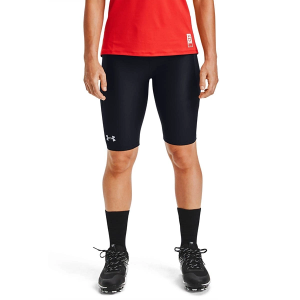 Women's Under Armour Iso-Chill Softball Slider Compression Shorts Medium Black