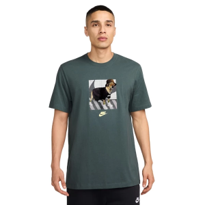 Men's Nike Sportswear Club HBR Dog T-Shirt Large Vintage Green