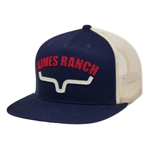 Men's Kimes Ranch Flatlands Navy Trucker Snapback Hat One Size Navy