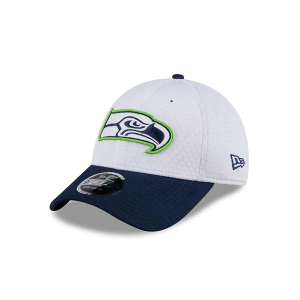 Seattle Seahawks New Era 2024 Training Camp 9Forty Adjustable Hat One Size White