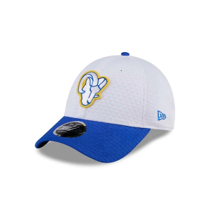 Los Angeles Rams New Era 2024 Training Camp 9Forty Adjustable Hat One Size White