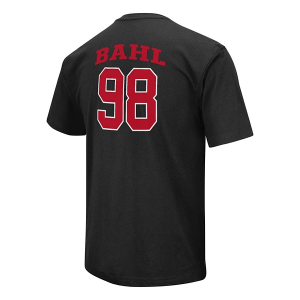 Nebraska Cornhuskers Colosseum Jordy Bahl #98 Name and Number T-Shirt XLarge Black
