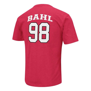 Nebraska Cornhuskers Colosseum Jordy Bahl #98 Name and Number T-Shirt XLarge Red