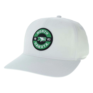 North Dakota Fighting Hawks Legacy Athletic Back 9 Token Adjustable Hat One Size Heather Grey