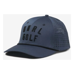 Men's UNRL Golf Vintage Rope Golf Snapback Hat One Size Blue Iron/Black