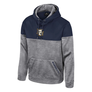 Marquette Golden Eagles Colosseum Hoodie Small Navy/Nickel