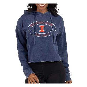 Illinois Fighting Illini Chicka-D Women's Hoodie Large Indigo