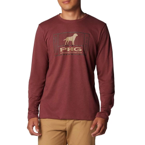 Men's Columbia PHG Tough Line Long Sleeve T-Shirt Medium Red