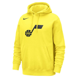 Utah Jazz Nike Courtside Logo Hoodie Large Yellow