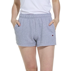 Women's Champion Powerblend Lounge Shorts Large Oxford Grey Heather