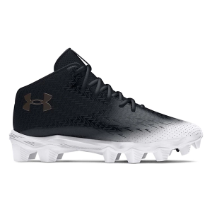 Men's Under Armour Spotlight Franchise 4 RM Molded Football Cleats 10.5 Black/White
