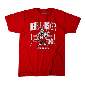 Nebraska Cornhuskers BreakingT Herbie Volleyball T-Shirt Small Red