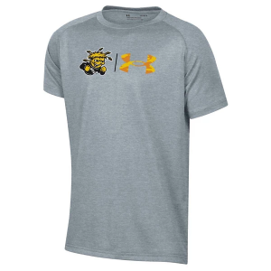 Wichita State Shockers Under Armour State Dual Kids' T-Shirt Large Grey Heather