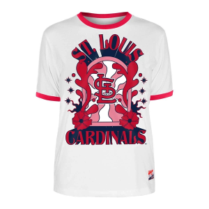 Women's St. Louis Cardinals Retro Lava T-Shirt Large White