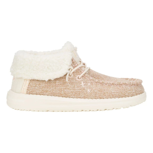 Girls' HEYDUDE Wendy Fold Cozy Shoes Little Regular 1 Ivory