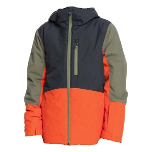 Boys' World Famous/Pulse Vert Jacket Medium Black/Orange
