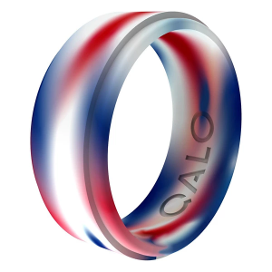 Men's Qalo Folds Of Honor Step Edge Ring