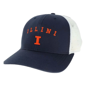 Illinois Fighting Illini Legacy Dime Arch Adjustable Hat One Size Navy/White