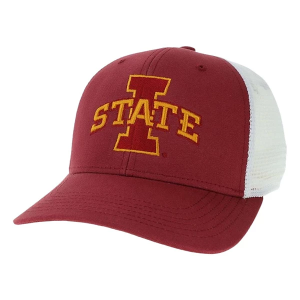 Iowa State Cyclones Legacy Dime Arch Adjustable Hat One Size Cardinal/White