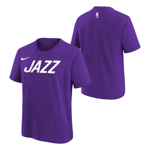 Kids' Utah Jazz 2024 City Edition Logo Nike T-Shirt Medium Purple