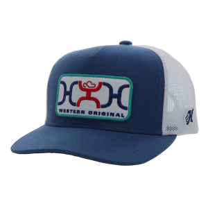 Men's Hooey Loop Snapback Hat One Size Blue/White