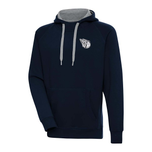 Cleveland Guardians Antigua Chenille Chest Logo Victory Pullover Hoodie 5XLarge Navy
