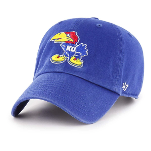 Kansas Jayhawks 47 Brand Angry Clean Up Adjustable Hat One Size Royal