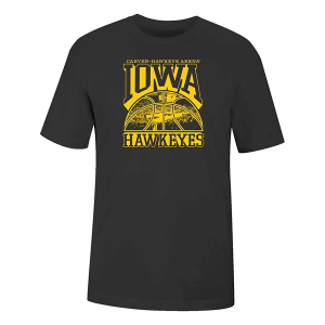 Iowa Hawkeyes USCAPE Basketball Monument T-Shirt Medium Black