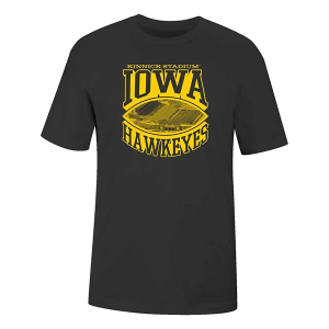 Iowa Hawkeyes USCAPE Football Monument T-Shirt XLarge Black