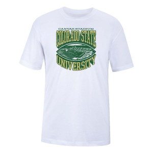 Colorado State Rams USCAPE Football Monument T-Shirt 2XLarge White