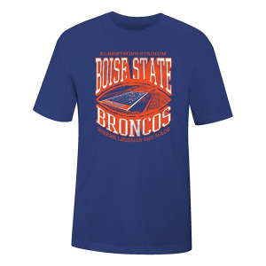 Boise State Broncos USCAPE Football Monument T-Shirt Small Royal