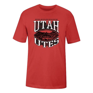 Utah Utes USCAPE Football Monument T-Shirt Medium Red