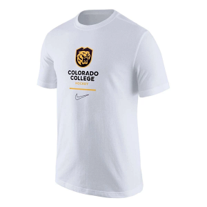 Colorado College Tigers Nike Hockey Arch T-Shirt Small White