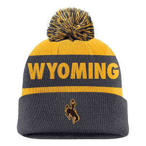 Wyoming Cowboys Nike Peak Stripe Beanie One Size Brown