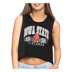 ZooZatZ Women's Iowa State Cyclones Foil Muscle Tank