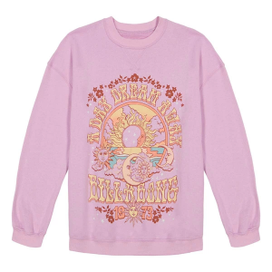 Girls' Billabong Day Dreaming Crewneck Sweatshirt Medium Lilac