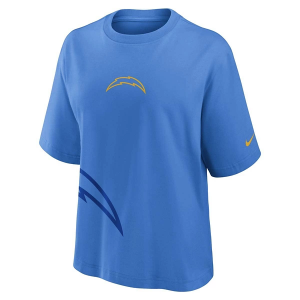 Women's Los Angeles Chargers Nike Boxy T-Shirt Large Blue