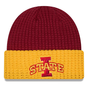 Iowa State Cyclones New Era Knit Waffle Beanie One Size Cardinal